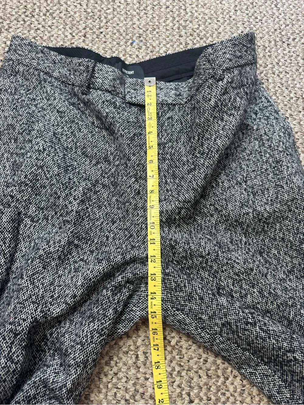 REPRESENT Wide Tailored Pant in Marble size XXL